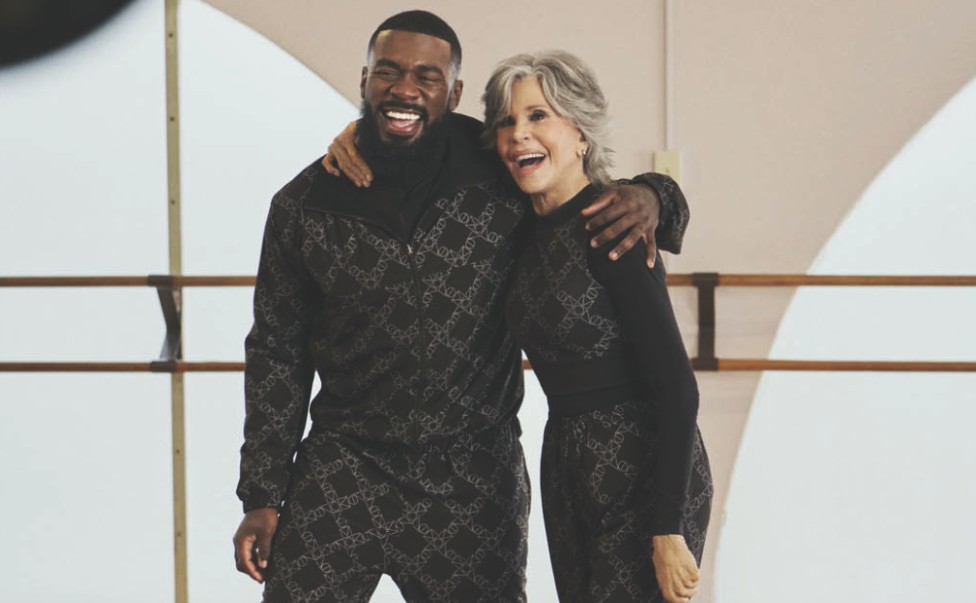 H&M lança campanha com novo conceito de roupa esportiva, estrelada por Jane Fonda e JaQuel Knight H&M lança campanha com novo conceito de roupa esportiva, estrelada por Jane Fonda e JaQuel Knight