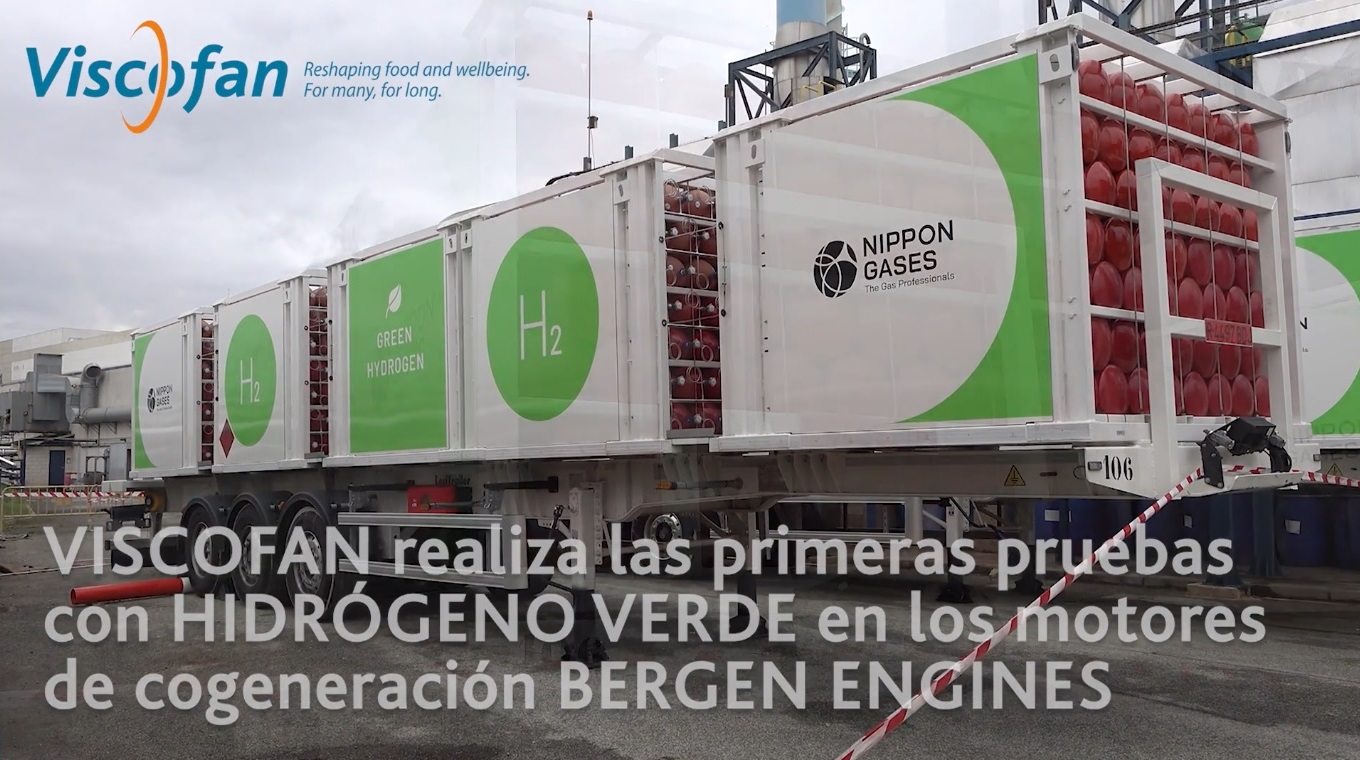 Viscofan realiza os primeiros testes com hidrogênio verde em motores de cogeração da Bergen Engines. Viscofan realiza os primeiros testes com hidrogênio verde em motores de cogeração da Bergen Engines.