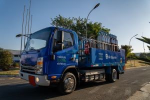 Transporte de cilindros de gases com veículo elétrico vai reduzir emissão de até 38 toneladas de gás carbônico por ano na região de Campinas